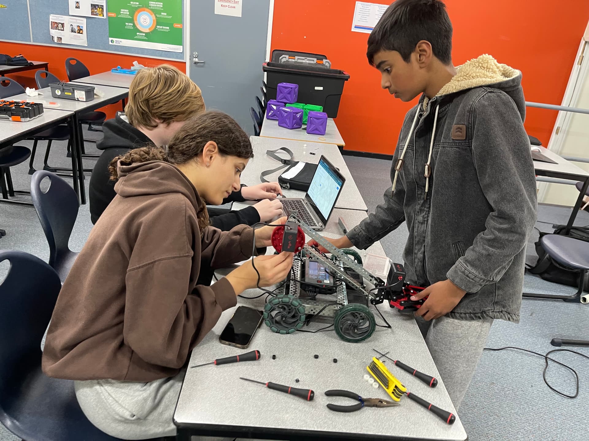 Students learning together