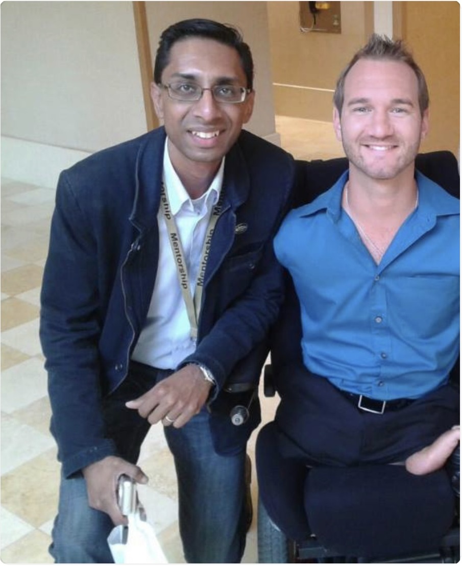 Gary Gopinathan with Nick Vujicic